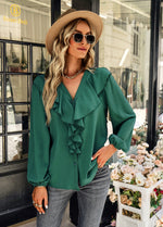 YESFASHION Long-sleeved Comfortable Shirt Four Seasons Tops