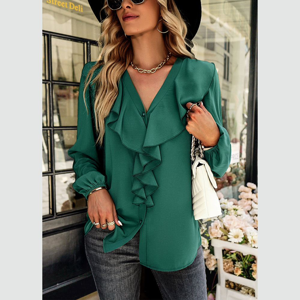 YESFASHION Long-sleeved Comfortable Shirt Four Seasons Tops