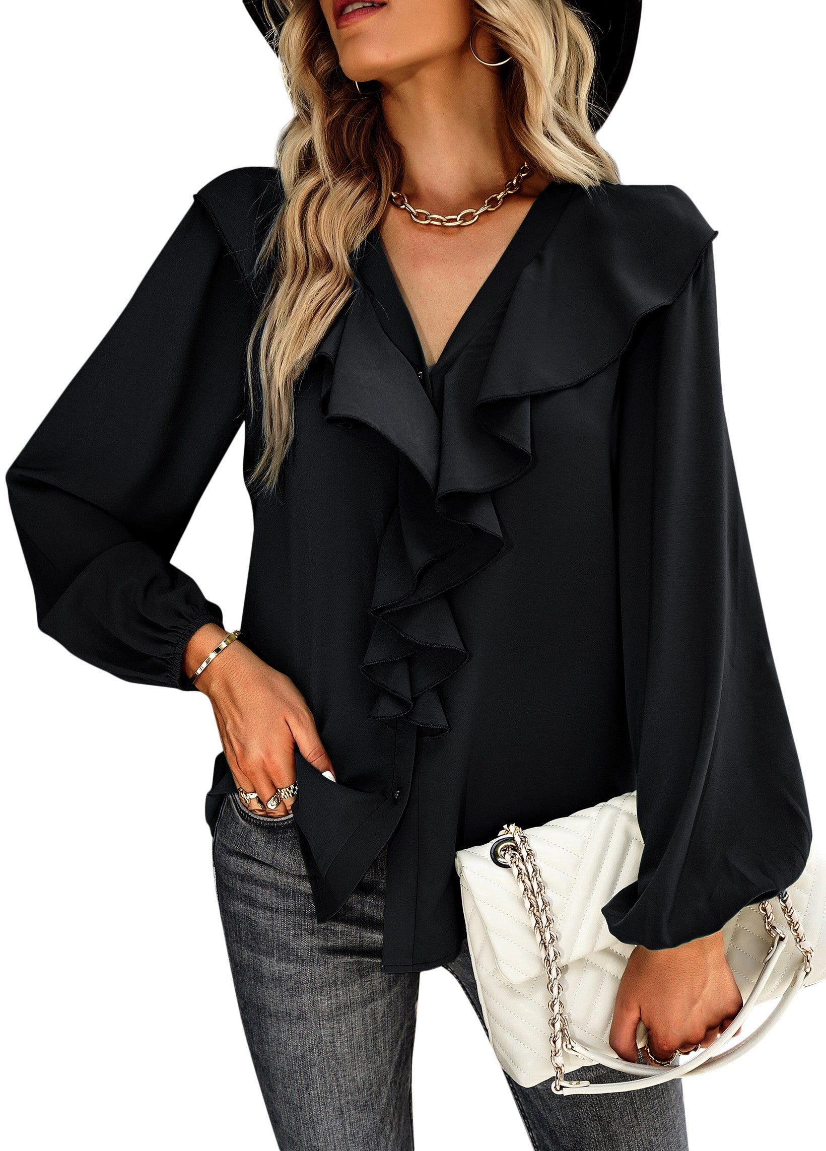 YESFASHION Long-sleeved Comfortable Shirt Four Seasons Tops