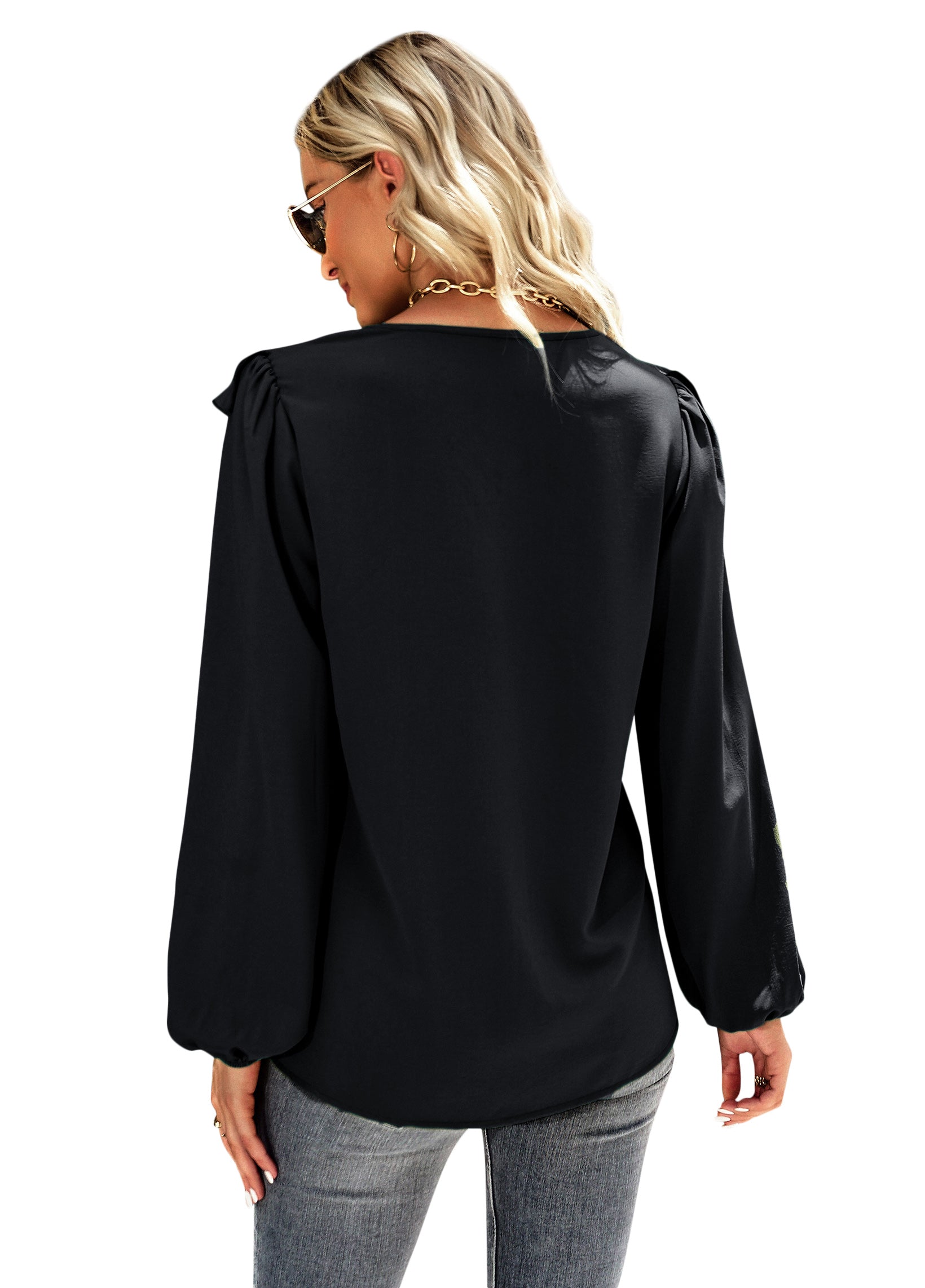 YESFASHION Long-sleeved Comfortable Shirt Four Seasons Tops