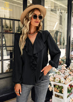 YESFASHION Long-sleeved Comfortable Shirt Four Seasons Tops