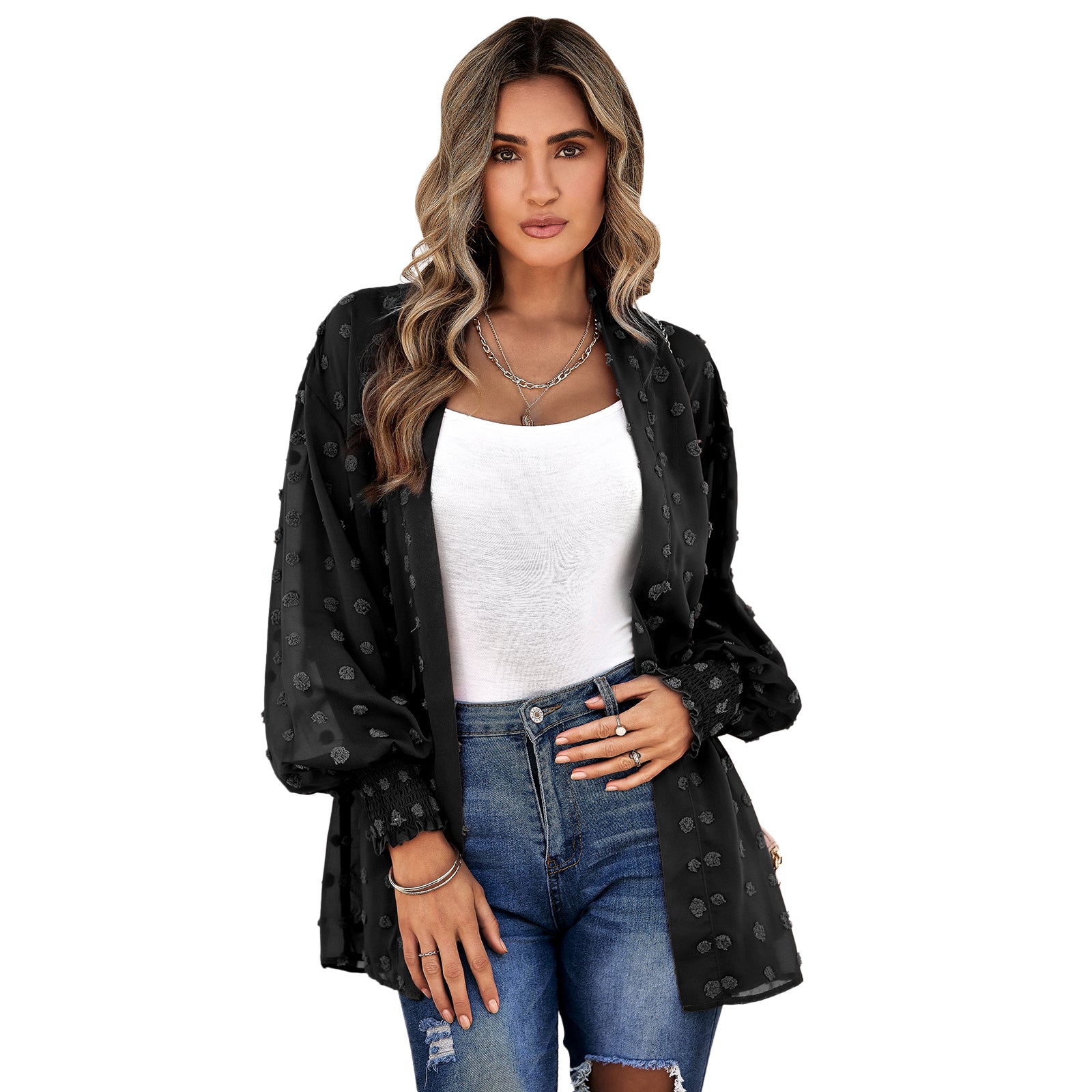 YESFASHION Women's Clothing Thin Cardigan Jacket Tops