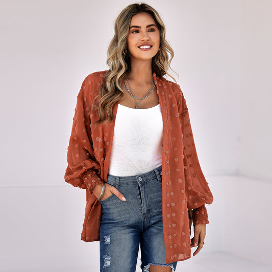 YESFASHION Women's Clothing Thin Cardigan Jacket Tops