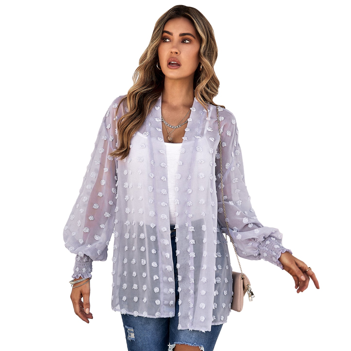 YESFASHION Women's Clothing Thin Cardigan Jacket Tops