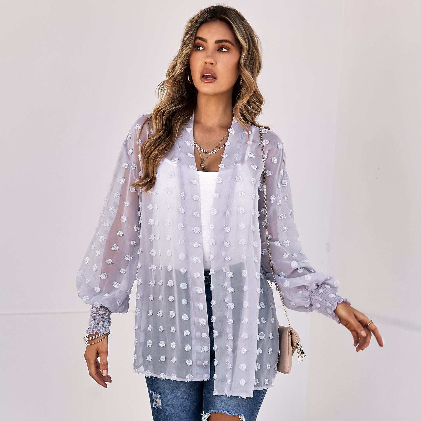 YESFASHION Women's Clothing Thin Cardigan Jacket Tops