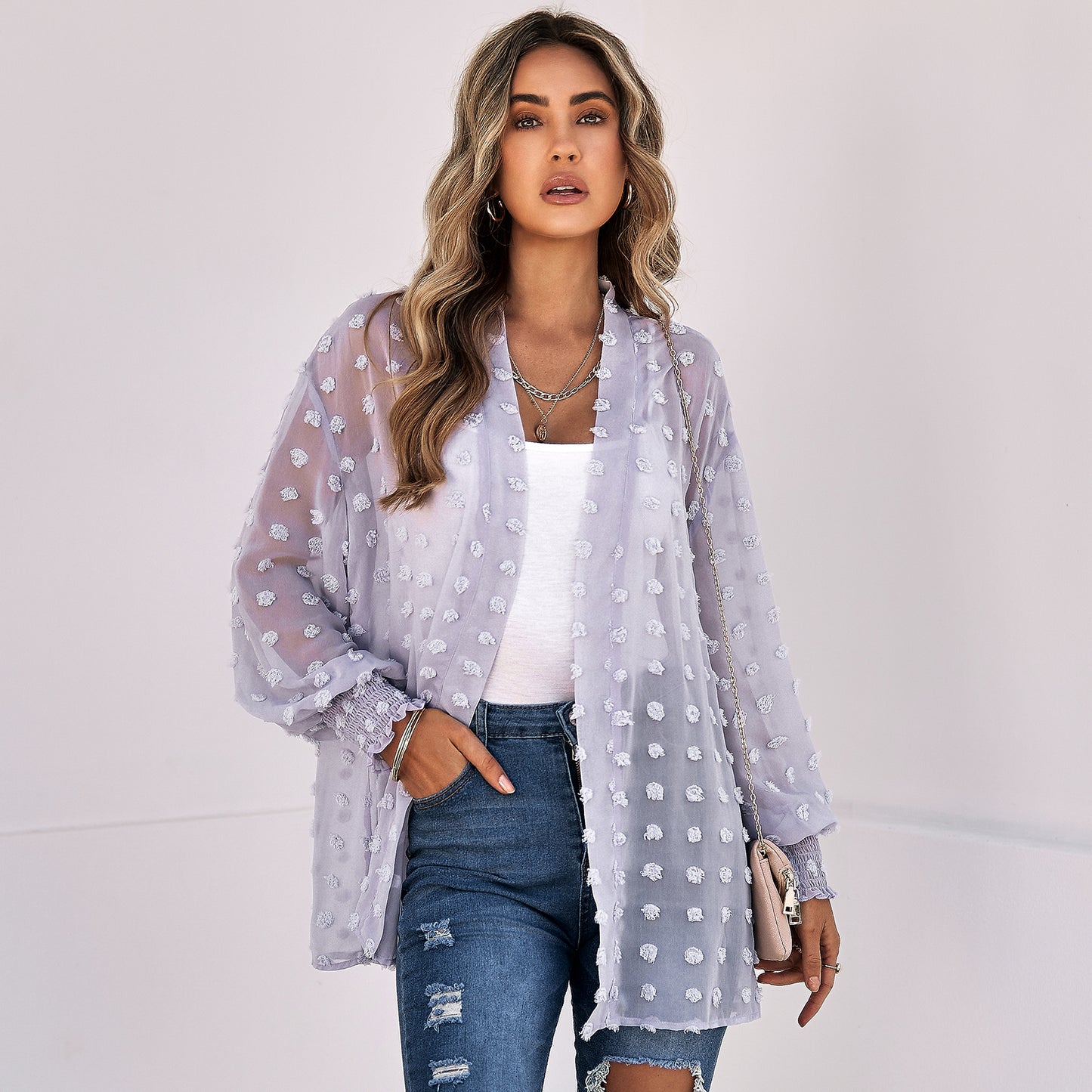 YESFASHION Women's Clothing Thin Cardigan Jacket Tops