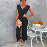 YESFASHION Female Fashionable Waist Slimming Jumpsuit Pants