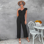 YESFASHION Female Fashionable Waist Slimming Jumpsuit Pants