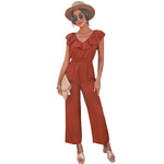 YESFASHION Female Fashionable Waist Slimming Jumpsuit Pants