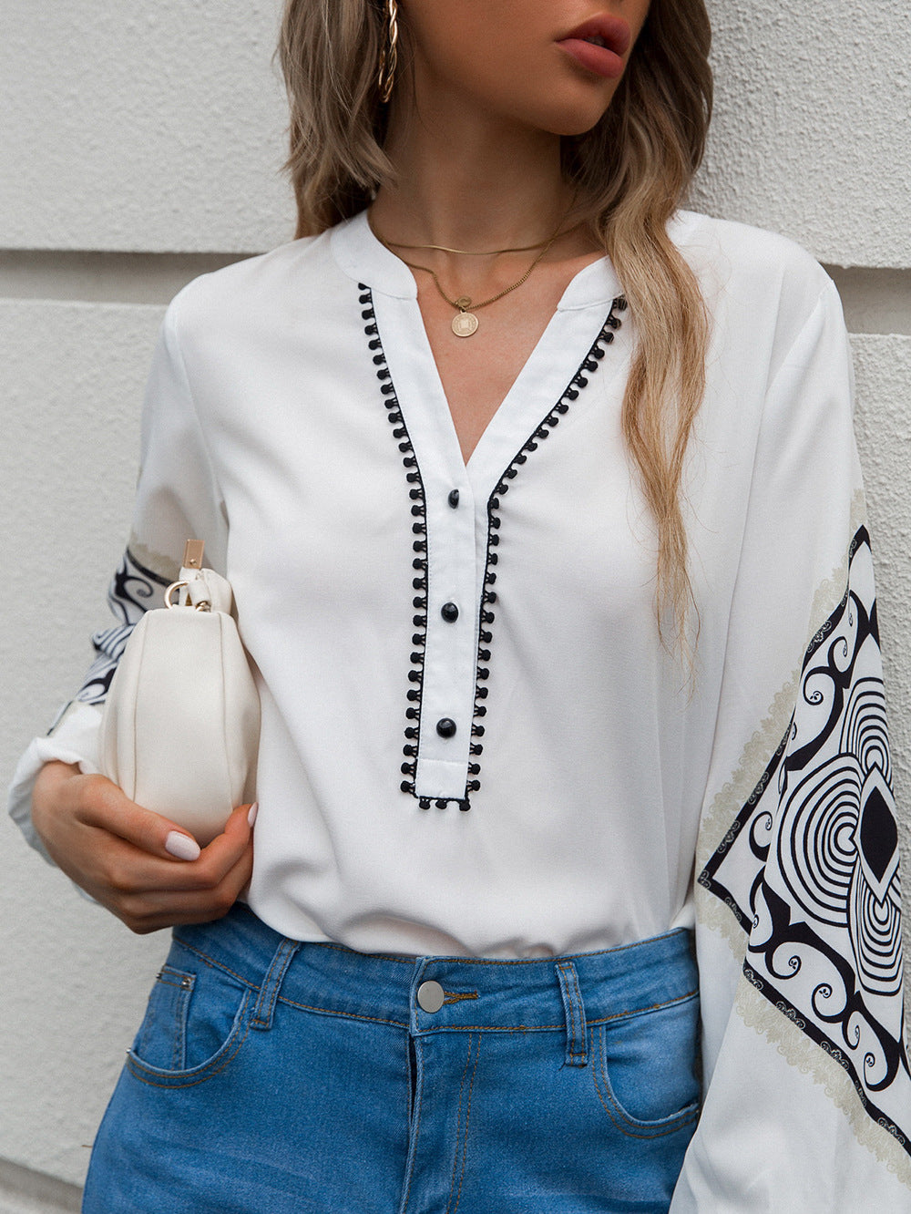 YESFASHION Women White Tops