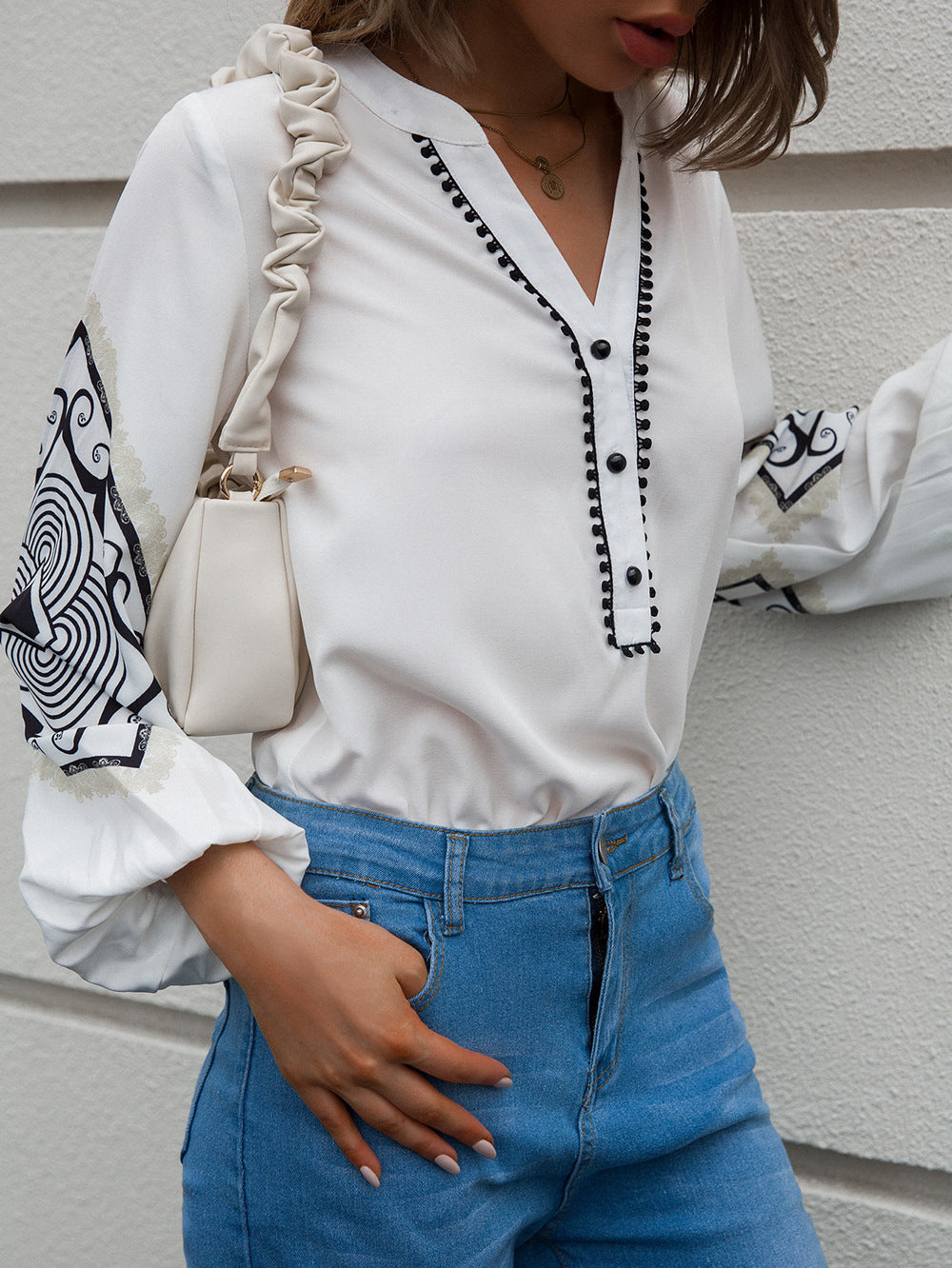 YESFASHION Women White Tops