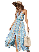 YESFASHION Women Sexy Backless Mid-length Pink Lace-up Suspender Dress