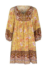 YESFASHION Women Bohemian Dress Summer Loose Skirt