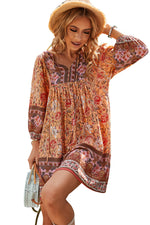 YESFASHION Bohemian Casual Holiday Style Dress Skirt Flower