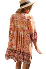 YESFASHION Bohemian Casual Holiday Style Dress Skirt Flower