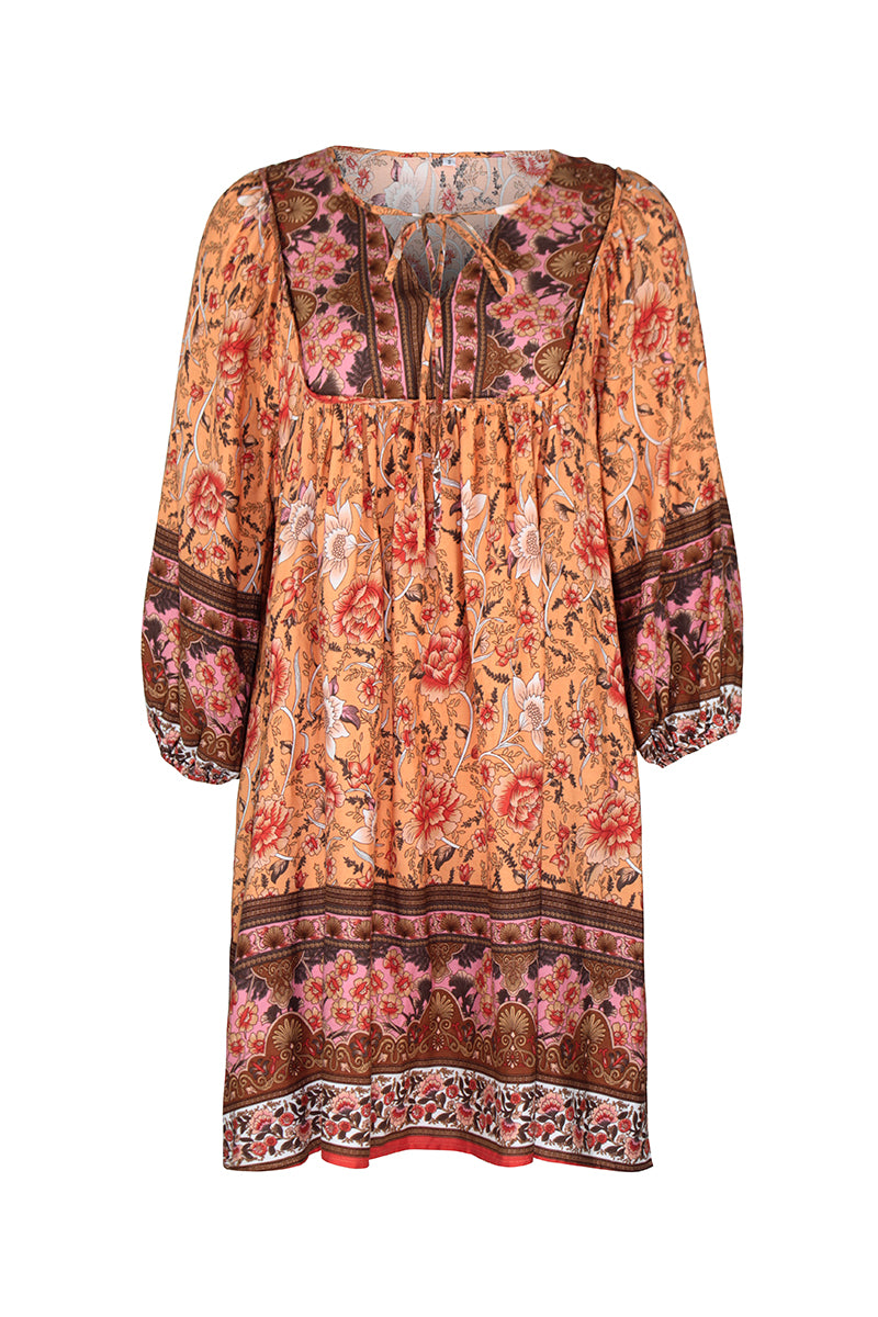 YESFASHION Women Bohemian Dress Summer Loose Skirt