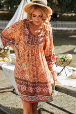 YESFASHION Bohemian Casual Holiday Style Dress Skirt Flower