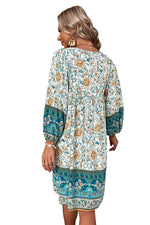 YESFASHION Bohemian Casual Holiday Style Dress Skirt Flower