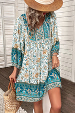 YESFASHION Women Bohemian Dress Summer Loose Skirt