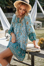 YESFASHION Women Bohemian Dress Summer Loose Skirt