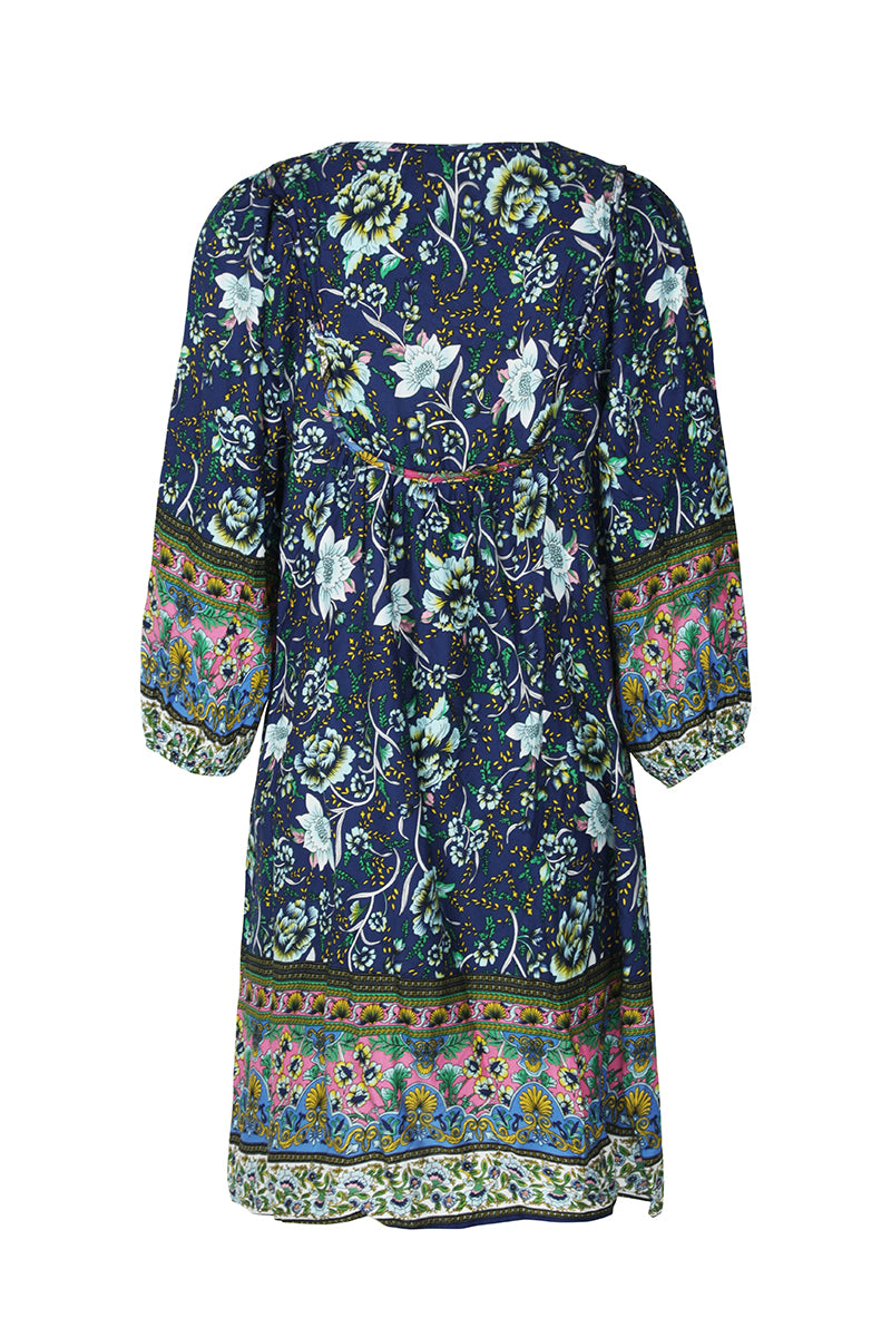 YESFASHION Bohemian Casual Holiday Style Dress Skirt Flower