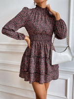 Floral Dress Spring And Autumn Four Seasons Cake Skirt Women