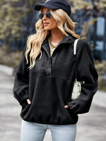 YESFASHION Loose Sports Sweaters Casual Temperament Coat Tops