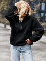 YESFASHION Loose Sports Sweaters Casual Temperament Coat Tops