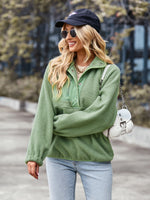 YESFASHION Loose Sports Sweaters Casual Temperament Coat Tops