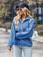 YESFASHION Loose Sports Sweaters Casual Temperament Coat Tops