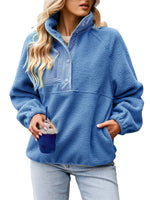 YESFASHION Loose Sports Sweaters Casual Temperament Coat Tops