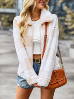 Velvet Women Jacket Winter Plaid Temperament Thick Top