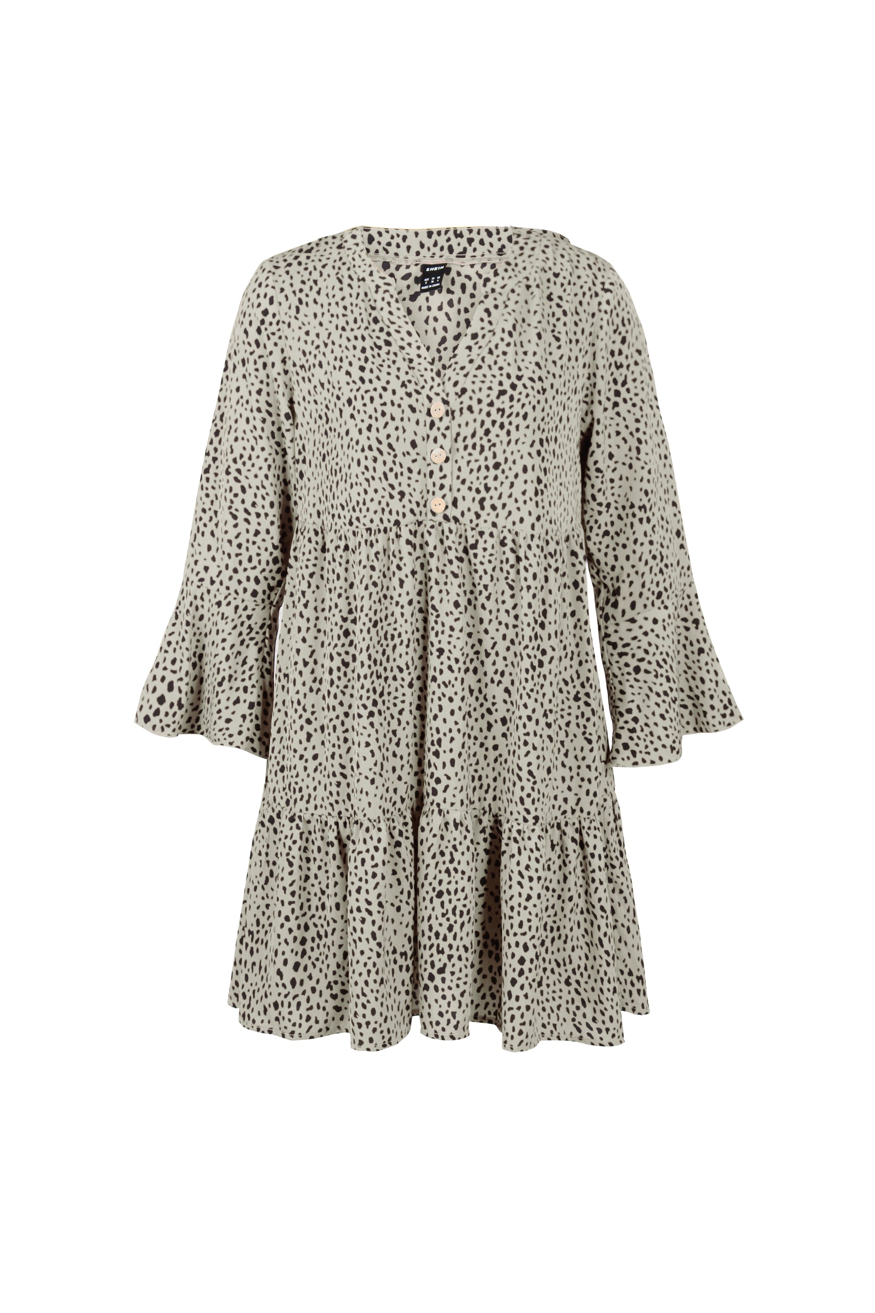 YESFASHION Commuter Dress Leopard Printing Sexy Skirt