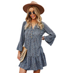 YESFASHION Commuter Dress Leopard Printing Sexy Skirt