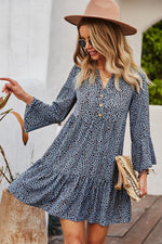 YESFASHION Commuter Dress Leopard Printing Sexy Skirt