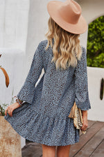 YESFASHION Commuter Dress Leopard Printing Sexy Skirt