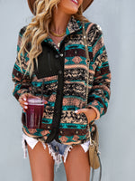 YESFASHION Christmas Coats Furry Temperament Warm Jacket