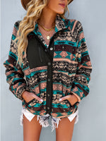 YESFASHION Christmas Coats Furry Temperament Warm Jacket