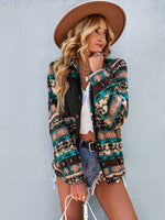 YESFASHION Christmas Coats Furry Temperament Warm Jacket