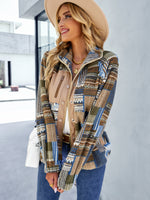 YESFASHION Christmas Coats Furry Temperament Warm Jacket