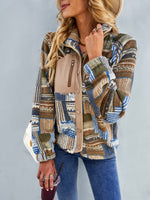 YESFASHION Christmas Coats Furry Temperament Warm Jacket