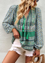 YESFASHION Bohemian Temperament Tops Shirt New Small Shirt