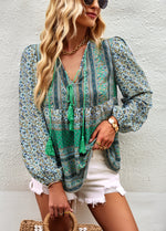 YESFASHION Bohemian Temperament Tops Shirt New Small Shirt