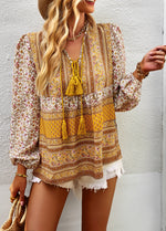 YESFASHION Bohemian Temperament Tops Shirt New Small Shirt