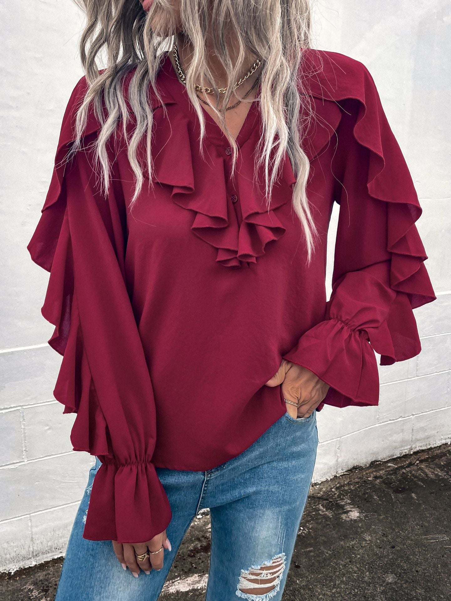 YESFASHION Casual Vacation Comfortable Soft Four Seasons Tops