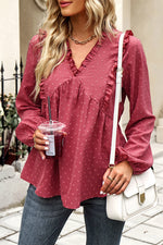 YESFASHION Women V-neck Sexy Leisure Tops T-shirt