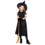 YESFASHION Halloween Witch Costume Mesh Little Witch Kids Dress