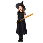 YESFASHION Halloween Witch Costume Mesh Little Witch Kids Dress