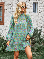 YESFASHION Women Clothing 2023 Spring And Autumn Floral Dress