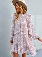 YESFASHION Women Clothing 2023 Spring And Autumn Floral Dress